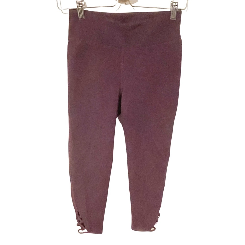 Free People Movement Small Purple Open Strappy Ankle High Rise Legging